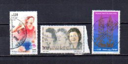 Israel   1991-92  .-   Y&T Nº   1151 - 1152 - 1154 - Used Stamps (without Tabs)