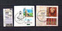 Israel   1992  .-   Y&T Nº   1162 - 1163 - 1165 - Used Stamps (with Tabs)