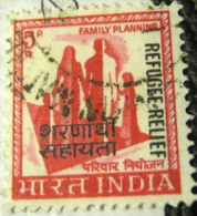 India 1971 Family Planning Overprinted Refugee Relief 5p - Used - Gebruikt