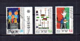 Israel   1993  .-  Y&T  Nº   1211/1213   ( Pequeña Doblez En El 1213 ) - Gebraucht (ohne Tabs)