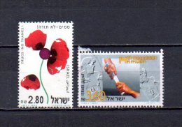 Israel   1993  .-  Y&T  Nº   1214 - 1215 - Gebruikt (zonder Tabs)