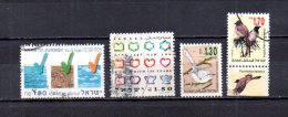 Israel   1993  .-  Y&T  Nº   1222 - 1223 - 1225/1226 - Used Stamps (without Tabs)