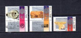 Israel   1993  .-  Y&T  Nº   1227/1229 - Gebruikt (zonder Tabs)