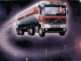 (010) Finland - AGA Truck With Father Christmas As A Driver - Trucks, Vans &  Lorries