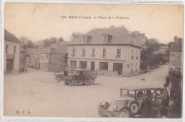 23 // ROYERE   Place De La Fontaine   N° 038  M.F.A.  ANIMEE   Automobile - Royere