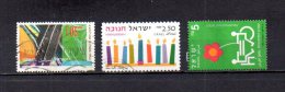 Israel   1996  .-   Y&T Nº   1341 - 1342 - 4343 - Oblitérés (sans Tabs)