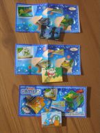 KINDER SURPRISE 2010 Mini-Livres - N°DE056 / DE 057 / DE058 + 3 BPZ - ETAT NEUF - Lotes