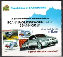 San Marino 2004 Libretto Grandi Industrie Automobilistiche Volkswagen Nuovo** - Booklets