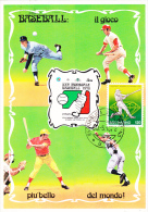 Carte-Maximum SAINT MARIN  N°Yvert 959 (BASE BALL) Obl Sp 1978 - Storia Postale