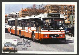 Portugal Carte Maximum Autocar Volvo Porto Transports Publics Urbains 2010 Maxicard Oporto Bus - Cartoline Maximum