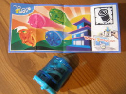 KINDER SURPRISE 2012 GO MOVE - N°TR050 - TOUPIE BLEUE + BPZ - ETAT COMME NEUF - Autres & Non Classés