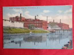 Providence,RI--Brown And Sharp Manufacturing Company--cancel 1917--PJ 121 - Providence