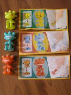 KINDER SURPRISE 2012 MIXART - N°TR018 / TR019 / TR021 LUTINS DESSINS + BPZ - ETAT COMME NEUF - Altri & Non Classificati