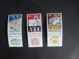 ISRAEL 1991 NEW YEAR FESTIVALS  MINT TAB  STAMP - Unused Stamps (with Tabs)