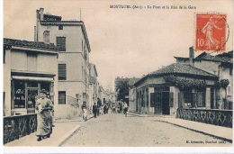 01 - MONTLUEL - Le Pont Et La Rue De Le Gare - Montluel