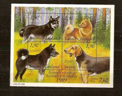 Finlande Finland Suomi 1989 Yvertn° Bloc 5 *** MNH Cote 6 Euro Faune Chiens Dogs Honden - Hojas Bloque