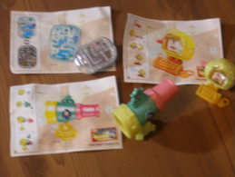 KINDER SURPRISE 2005 LES PIRAMOLLIS - N° S-11 / S-13 / S-15  LE TRESOR DES PIRATES + BPZ - Lotes