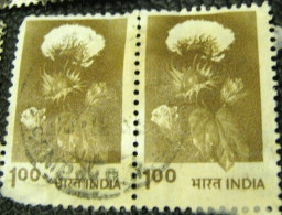 India 1979 Cotton Flower 1.00 X2 - Used - Oblitérés