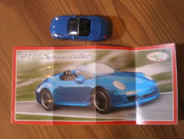 KINDER SURPRISE 2012 PORSCHE N° TR042 - MINIATURE - 911 SPEEDSTER + BPZ - Autres & Non Classés