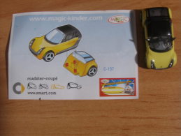 KINDER SURPRISE 2004 ROADSTER - N° C-137 - COUPE SMART + BPZ - Andere & Zonder Classificatie