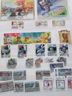 RUSSIA STAMP SELECTION INCLUDES BELARIUS AND LATVIA - Sammlungen
