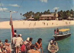 (020) Fiji Islands - Beachcomber Hotel (with Tonga Stamps) - Fidji