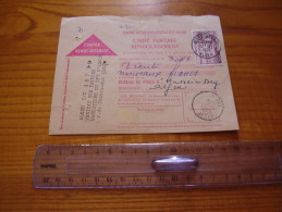 Algérie Française : Carte Postale Remboursement CCP Alger ; Cachet Alger Bourse 1960 Sur Timbre Evian Les Bains 85 Frs - Non Classificati