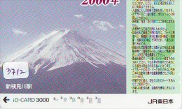 Carte Prépayée  Japon * TRAIN * IO * CARD  (3712) Japan Prepaid Card * ZUG * TREIN * JR * IO * Montagne - Montagnes