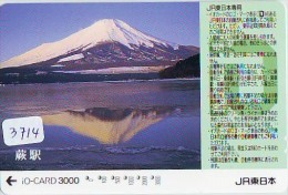 Carte Prépayée  Japon * TRAIN * IO * CARD  (3714) Japan Prepaid Card * ZUG * TREIN * JR * IO * Montagne - Montagne