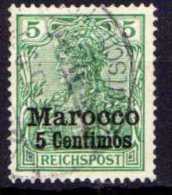 Deutsche Post In Marokko Mi 8 II, Gestempelt [170613VI] @ - Marruecos (oficinas)