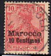 Deutsche Post In Marokko Mi 9, Gestempelt [170613VI] @ - Marruecos (oficinas)