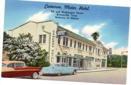 Cameron Motor Hotel Cars Brownsville TX Old Postcard - Sonstige & Ohne Zuordnung
