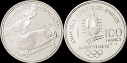 100 FRANCS ALBERVTVILLE . 1992 . BOBSLEIGH . - 100 Francs