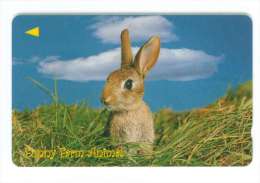 SINGAPOUR 10$ SINGTEL LAPIN DATE 12:2003 - Rabbits