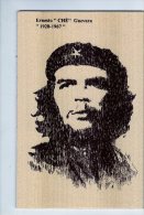 CARTE EN BOIS       PORTRAIT ERNESTO CHE GUEVARA      1928-1967 - Autres & Non Classés