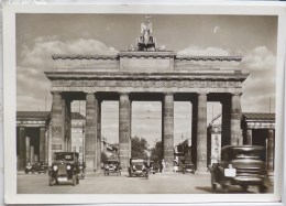 Cp ORIGINALE HANS HARTZ N°1 Berlin Brandenburger Tor Voiture Velo 10.5x15cm - Brandenburger Tor