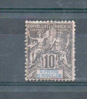 Saint Pierre Et Miquelon. Type Sage 10c - Used Stamps