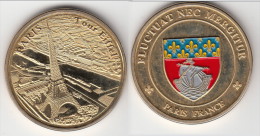 **** MEDAILLE TOUR EIFFEL PARIS FRANCE - FLUCTUAT NEC MERGITUR + BLASON **** EN ACHAT IMMEDIAT !!! - Autres & Non Classés