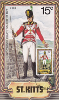 Carte-Maximum ST KITTS N°Yvert   (UNIFORME)  Obl Sp 1er Jour - St.Kitts En Nevis ( 1983-...)