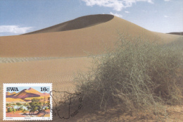 Carte-Maximum SWAZILAND  (SOSSUSVLEI)  Obl Sp Ill 1er Jour - St.Kitts En Nevis ( 1983-...)