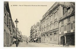 REIMS - Rue De Talleyrand Et Ecole Des Arts Industriels. - Reims