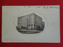 Cedar Rapids,IA--Montrose Hotel--cancel 1908--PJ 123 - Altri & Non Classificati