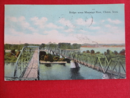 Clinton,IA--Bridges Across Mississippi River--cancel 1909--PJ 123 - Andere & Zonder Classificatie