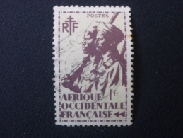 A . O . F .   ( O )    De  1945    "   Tirailleur Sénégalais Et Cavalier Maure  "      N° 11       1 Val . - Usati