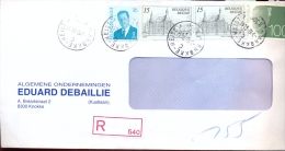 Omslag Enveloppe Aangetekend  Knokke Pub Reclame Ed. Bebaillie - 1994 - Briefe