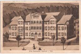 Oberhof Thüringen Villa Edelweiss Belebt 23.7.1914 Gelaufen - Oberhof