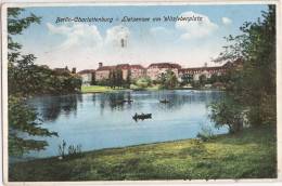 Berlin Charlottenburg Lietzensee Am Witzlebenplatz Color Ruderboot 1928 Gelaufen - Charlottenburg