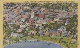 Florida Orlando Airplane View Of Business Section Showing Part Of Lake Eola The City Beautiful - Orlando