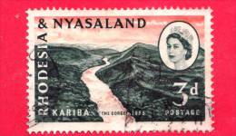 Rhodesia & Nyasaland - USATO - 1955 - Kariba - The Gorge - 3d - Rhodesië & Nyasaland (1954-1963)