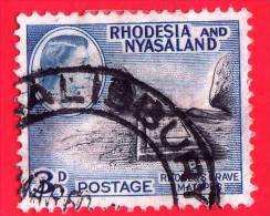 Rhodesia & Nyasaland - USATO - 1959 - Rhodes Grave Matopos - 3d - Rhodesia & Nyasaland (1954-1963)